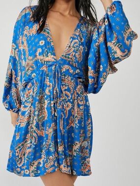 Free People Printed Arzel Mini Dress